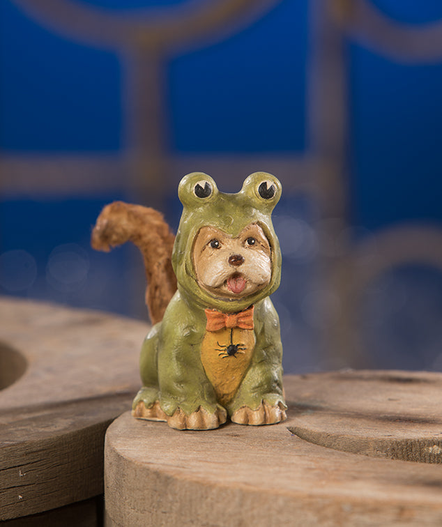"Kermutt, Dog in Frog Costume Figurine"