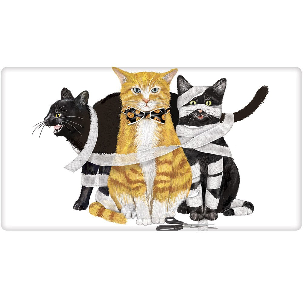 "All Tied Up, Halloween Cats Towel"