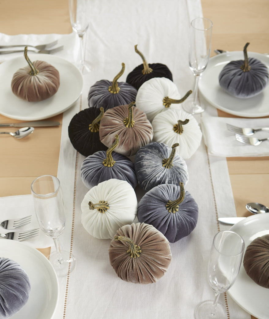 "Velvet Pumpkin, Avocado Green"