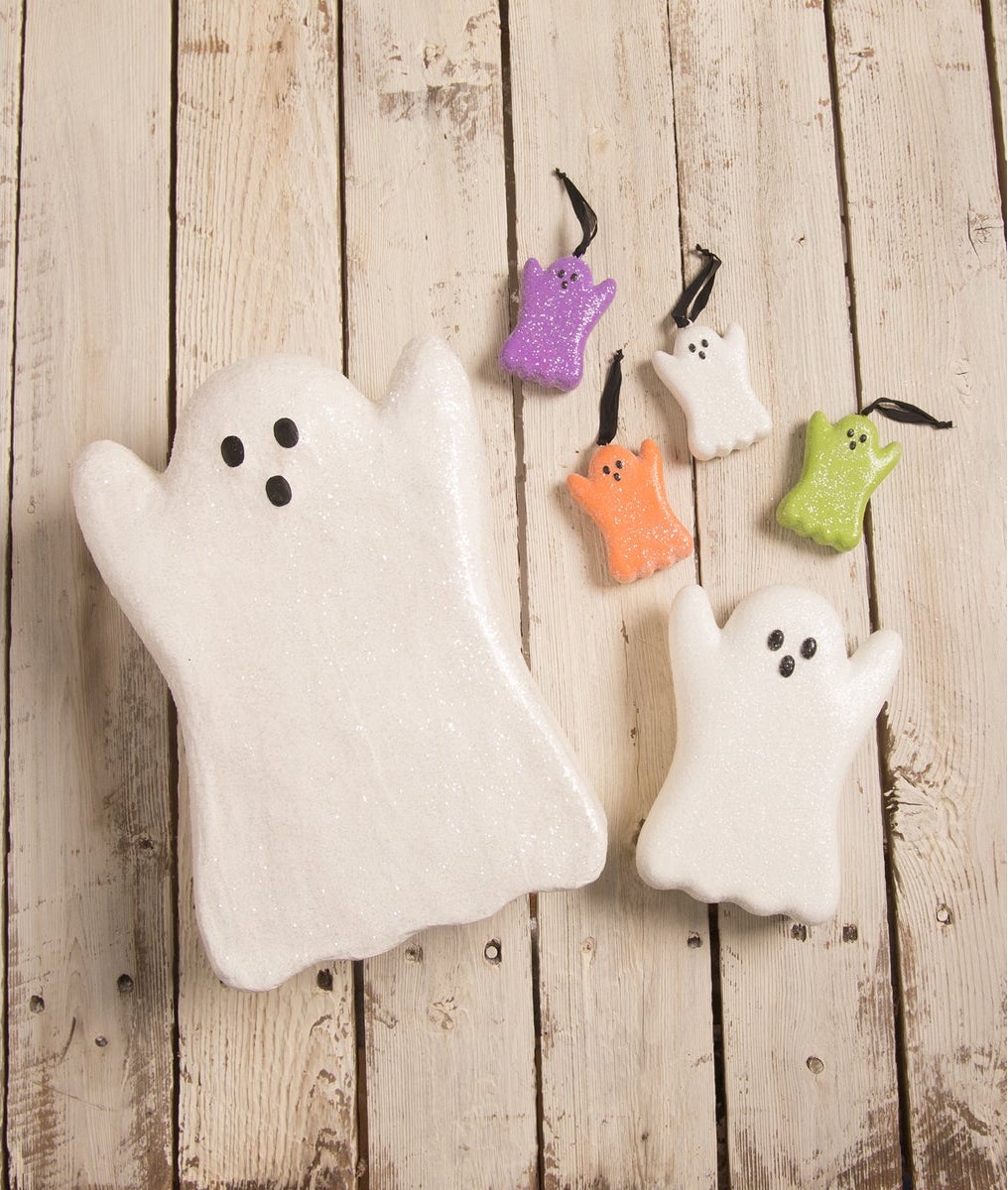 "Ghost Peep Large, Paper Mache"