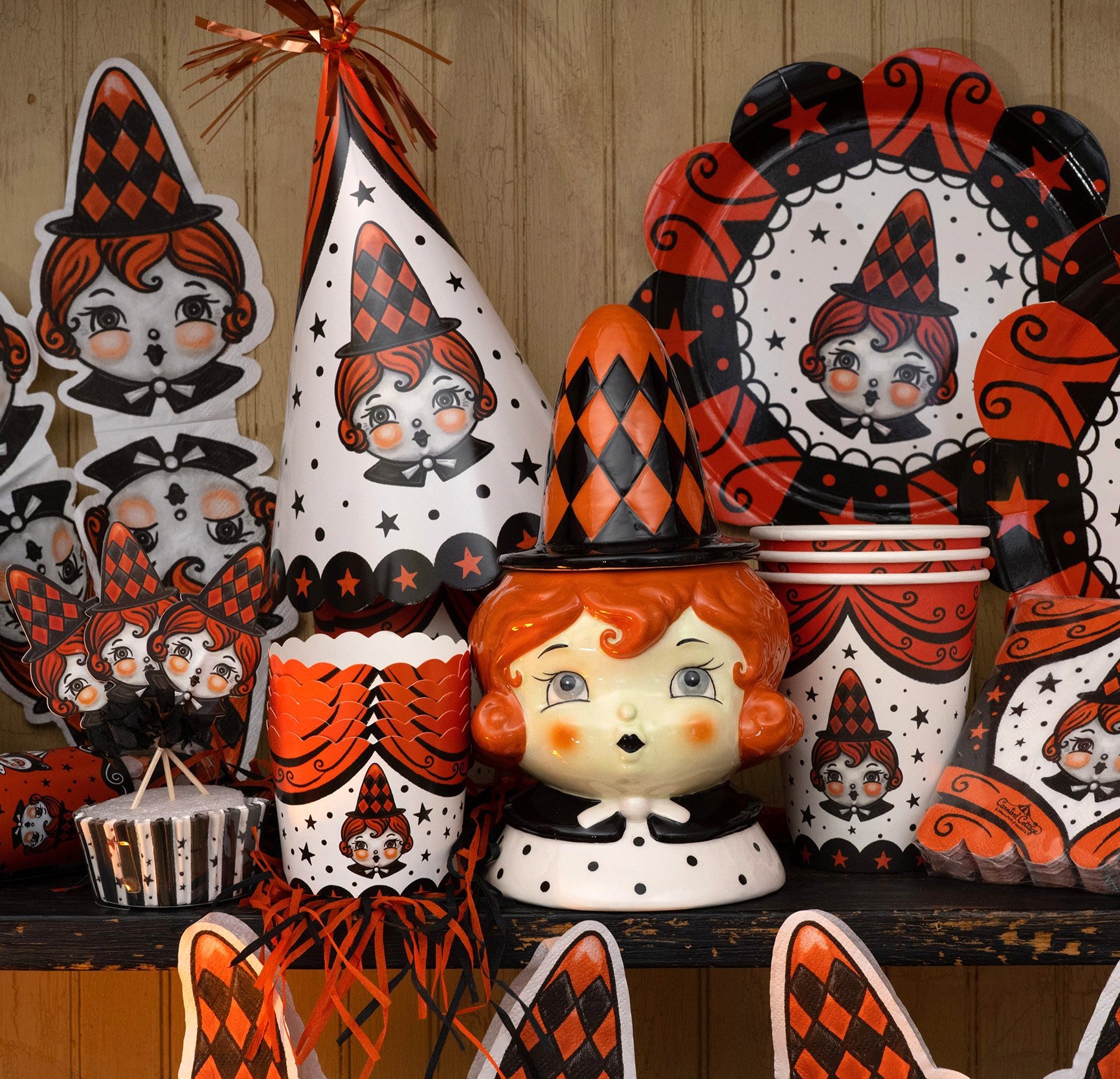 "Johanna Parker Halloween Party Hats, Set of 8"