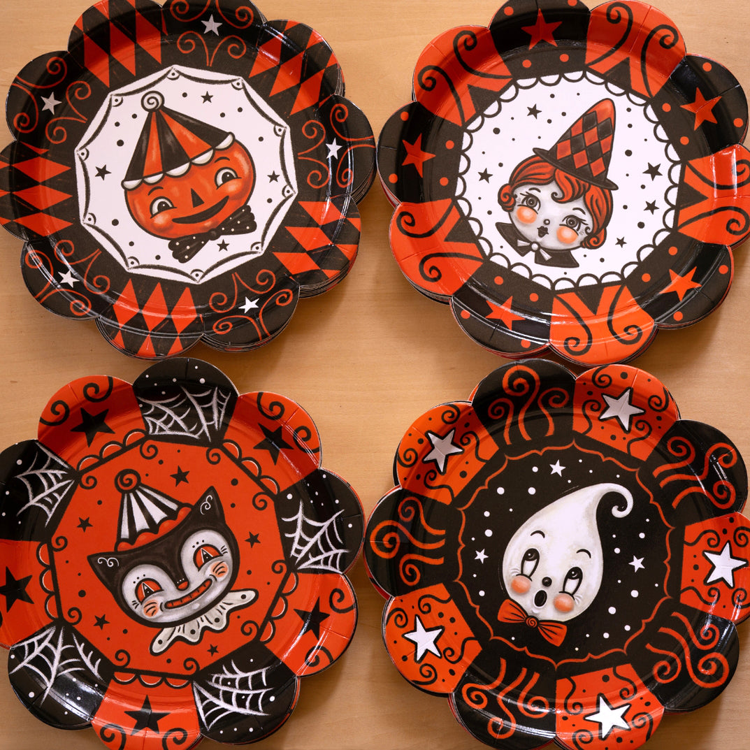Johanna Parker Halloween Party Cat Paper Plates