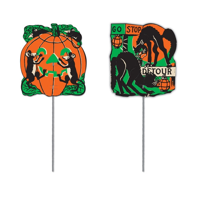 Mini Cats & Rats Halloween Signs