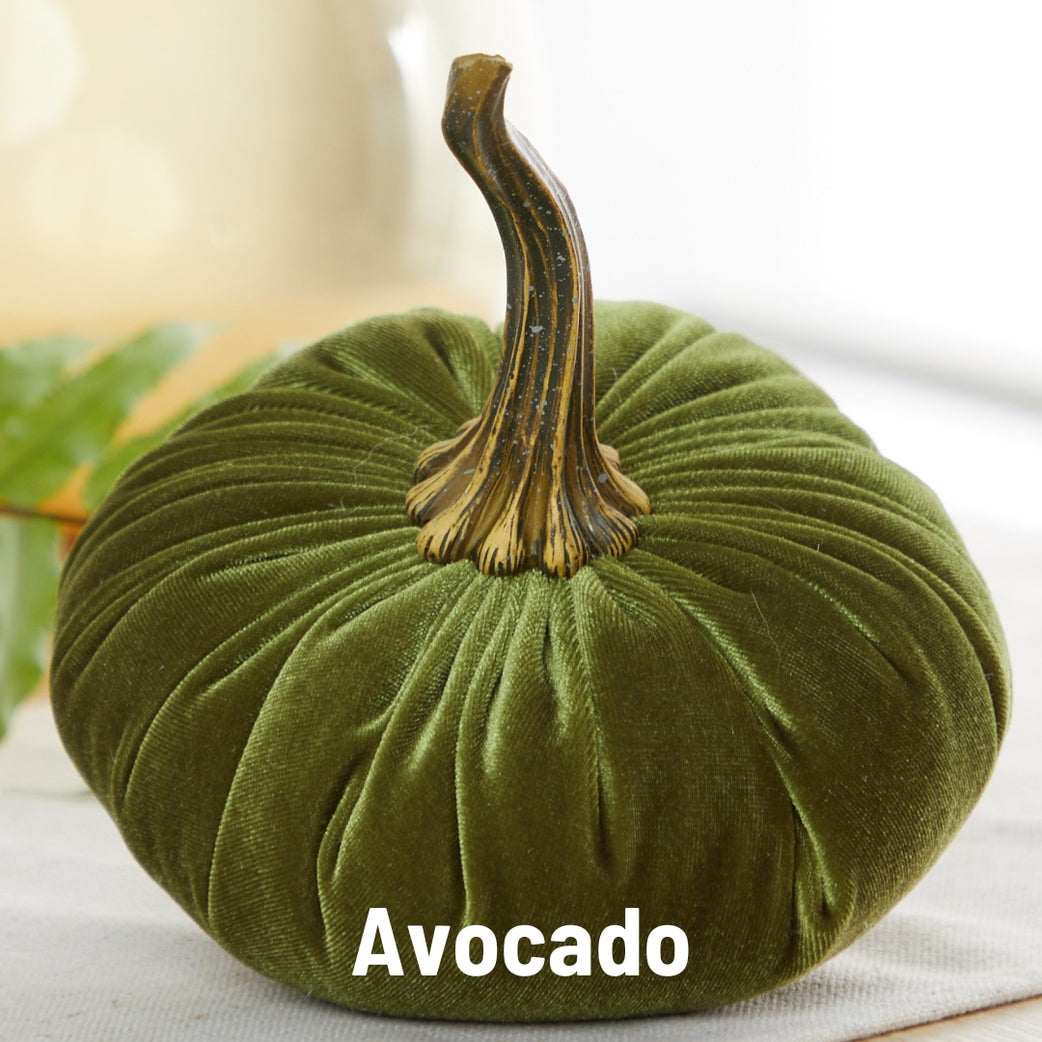 "Velvet Pumpkins, Avocado Green - Made in the USA"