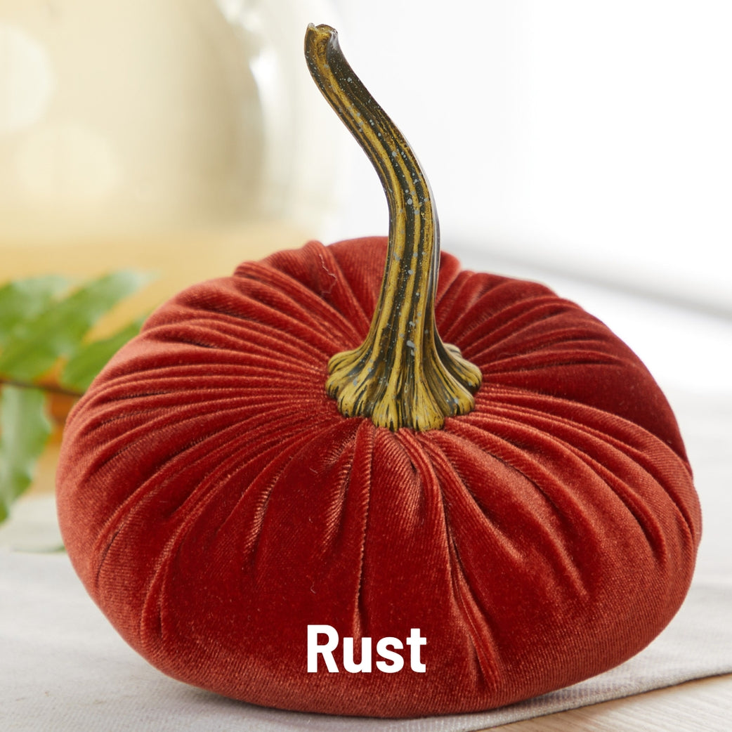 Rust Velvet Pumpkins